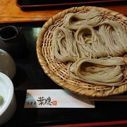 雰囲気よい蕎麦店