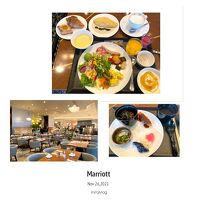 種類豊富なパーゴラでの朝食