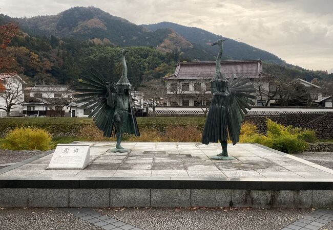 津和野 鷺舞の像♪