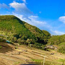 開墾して作った棚田