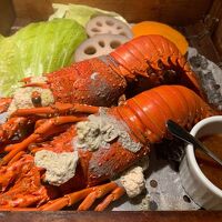 夜ご飯の伊勢海老