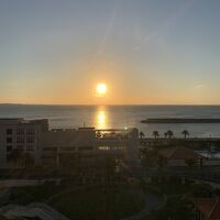 部屋から見る夕焼け