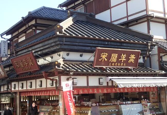 成田山新勝寺の門のそば