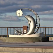 イルカの時計台があります。礼文島と利尻島を望める岬です。