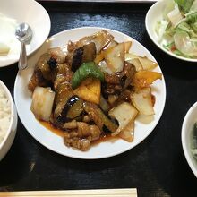 ナスと豚肉炒め