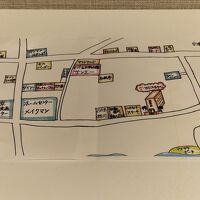 手作り周辺地図。