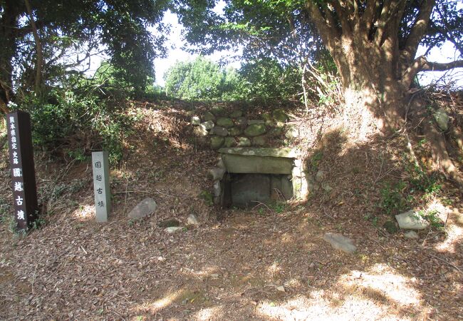 国越古墳は国道２６６号線から比較的近くにありました。