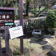 義景公園の片隅・墓所の隣にあります