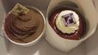 和栗のモンブランが美味しい