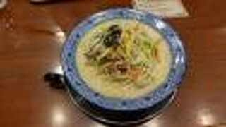 クリーミーなスープが美味しいちゃんぽん