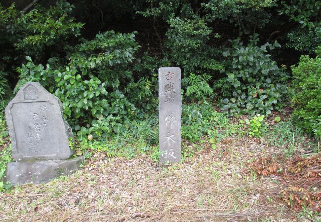 仏木坂古戦場はほぼ峠地点にありました。