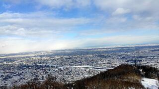 藻岩山から札幌一望