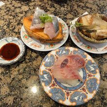 先ずは鰺にイサキ　荒炊きが旨い！