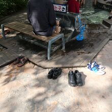 足洗いましょうね!