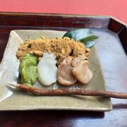 愛宕詣での門前スイーツ、志んこを食す