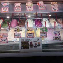 ジェラートのフレーバーが豊富
