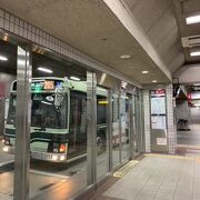 地下鉄の北大路駅直結のバスターミナルです。