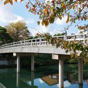 雰囲気のある木造の橋