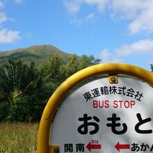 バス停からの於茂登岳