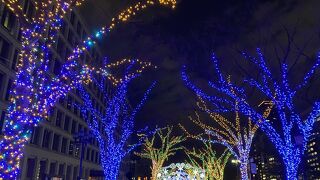 イルミネーションより目立つ雪だるまとくじら