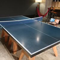 卓球で遊びました