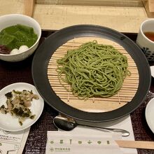 茶そば＆普通サイズデザート