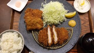 出発前に美味しいとんかつを