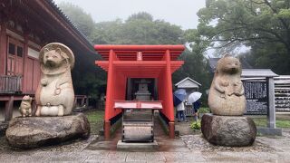 大きなたぬきの像