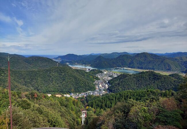 日本海までみえます