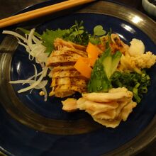 黒さつま鶏の刺身