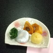 夕食のデザート