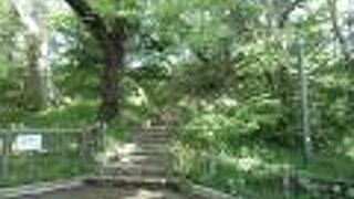 昼間のみ入ることができる古墳