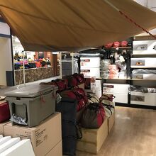 展示のタープとテント