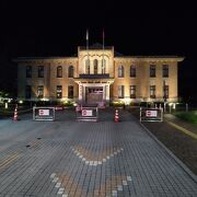 甲府駅前の通り建つ立派な建物