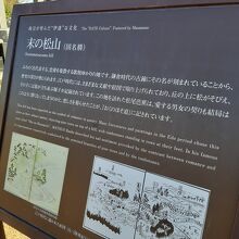 …末の松山の説明パネルも出ていました。