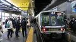 混んでいる上り