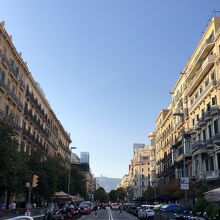 カタルーニャ広場付近の街並み