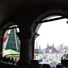 大聖堂内から見た赤の広場