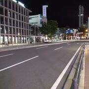 甲府駅から南側へ延びる駅前通り