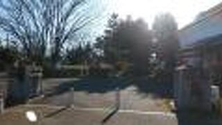 庭園と足湯がある公園