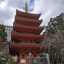 五重塔もわりと最近の建立です