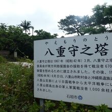｢八重守之塔｣の解説版