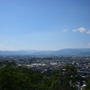 松本市内を見渡せる絶景