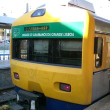 カスカイスからリスボンのカイス・ド・ソドレ駅まで乗った列車