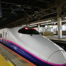 乗車した東北新幹線