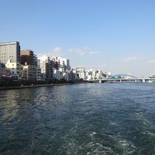 景色のいい隅田川クルージング♪