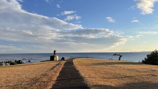 気仙沼湾の入り口の岬。日の出のビュースポット