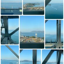 「瀬戸大橋」通過中（与島パーキングエリア）