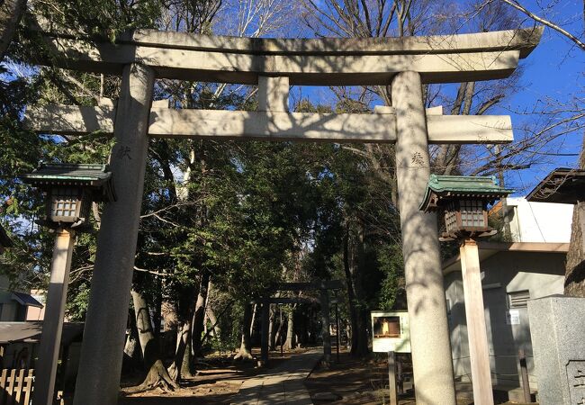 都立大学にある氷川神社