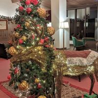 もうすぐクリスマス、ロビーにはツリーとトナカイが!!